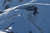 Avalanche Haute Tarentaise, secteur Tignes - Glattier, Route d'accès à Tignes - Photo 3 - © Duclos Alain