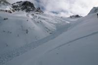 Avalanche Vanoise, secteur Grand Bec de Pralognan - Grand Bec de Pralognan, Ruisseau du Gorret - Photo 3 - © Alain Duclos