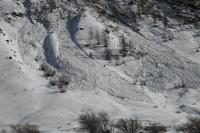 Avalanche Haute Maurienne, secteur Bonneval sur Arc - Couloir du Tchou - Photo 2 - © Alain Duclos