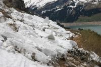 Avalanche Beaufortain, secteur Lac de Roselend - Lac de Roselend - Photo 2 - © Alain Duclos